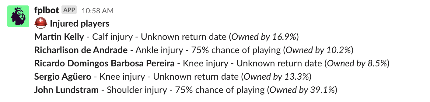 injuries example