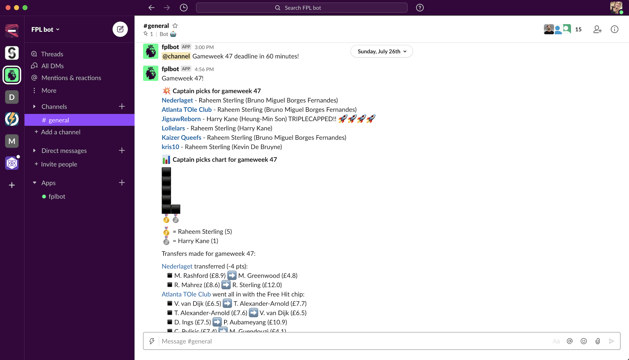 slack screenshot